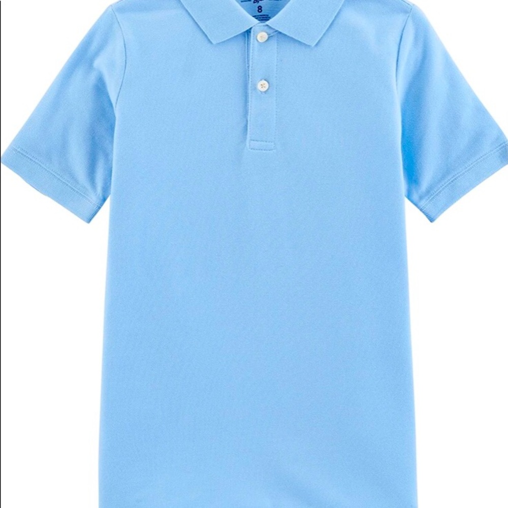 Blue polo top